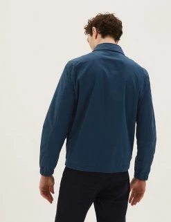 M&S Collection Men's Coats & Jackets Cotton Rich Harrington Jacket -New In Mens Store SD 03 T16 6734M F0 X EC 3