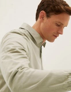 M&S Collection Men's Coats & Jackets Cotton Rich Harrington Jacket -New In Mens Store SD 03 T16 6734M SS X EC 0