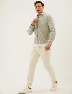 M&S Collection Men's Coats & Jackets Cotton Rich Harrington Jacket -New In Mens Store SD 03 T16 6734M SS X EC 1