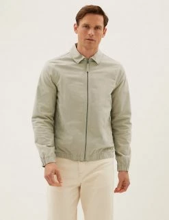 M&S Collection Men's Coats & Jackets Cotton Rich Harrington Jacket -New In Mens Store SD 03 T16 6734M SS X EC 2