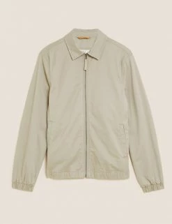 M&S Collection Men's Coats & Jackets Cotton Rich Harrington Jacket -New In Mens Store SD 03 T16 6734M SS X EC 90