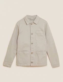 M&S Collection Men's Coats & Jackets Cotton Rich Lightweight Utility Jacket 15 M&S Collection Men's Coats & Jackets Cotton Rich Lightweight Utility Jacket -New In Mens Store SD 03 T16 6737M EF X EC 90