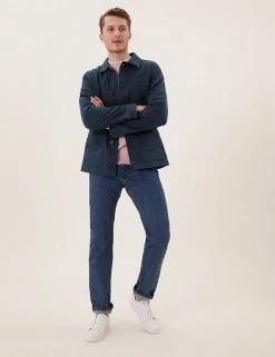 M&S Collection Men's Coats & Jackets Cotton Rich Lightweight Utility Jacket 21 M&S Collection Men's Coats & Jackets Cotton Rich Lightweight Utility Jacket -New In Mens Store SD 03 T16 6737M F0 X EC 0