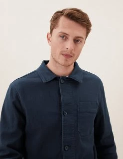 M&S Collection Men's Coats & Jackets Cotton Rich Lightweight Utility Jacket 25 M&S Collection Men's Coats & Jackets Cotton Rich Lightweight Utility Jacket -New In Mens Store SD 03 T16 6737M F0 X EC 3