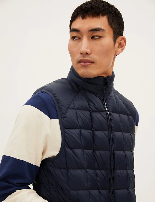 M&S Collection Men's Coats & Jackets Feather And Down Quilted Gilet 3 M&S Collection Men's Coats & Jackets Feather And Down Quilted Gilet - Image 3