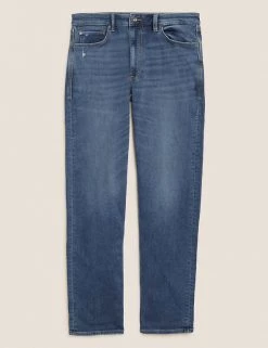 M&S Collection Men's Jeans Straight Fit Supersoft Stretch Jeans -New In Mens Store SD 03 T17 1273M E2 X EC 90