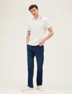 M&S Collection Men's Jeans Straight Fit Supersoft Stretch Jeans