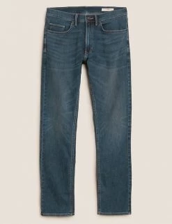 M&S Collection Men's Jeans Shorter Length Slim Fit Cotton Rich Jeans