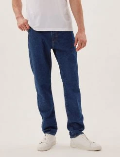 M&S Collection Men's Jeans Recycled Cotton Tapered Fit Jeans -New In Mens Store SD 03 T17 1665T O4 X EC 3