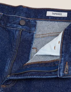 M&S Collection Men's Jeans Recycled Cotton Tapered Fit Jeans -New In Mens Store SD 03 T17 1665T O4 X EC 9