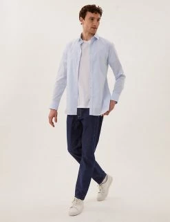 M&S Collection Men's Jeans Recycled Cotton Tapered Fit Jeans -New In Mens Store SD 03 T17 1665T QP X EC 1