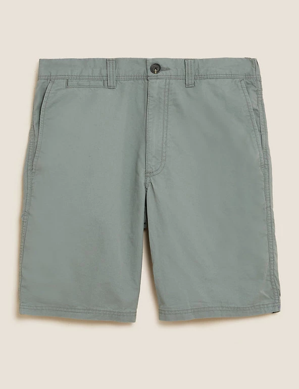 M&S Collection Men's Shorts Pure Cotton Half Elasticated Chino Shorts 7 M&S Collection Men's Shorts Pure Cotton Half Elasticated Chino Shorts - Image 7