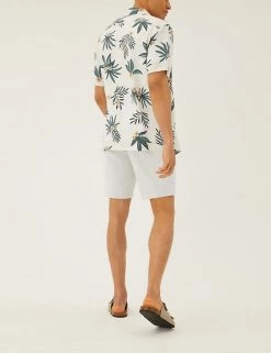 M&S Collection Men's Shorts Linen Blend Chino Shorts -New In Mens Store SD 03 T17 5587M NZ X EC 1