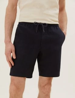 M&S Collection Men's Shorts Cotton Rich Stretch Shorts -New In Mens Store SD 03 T17 5589M F0 X EC 2