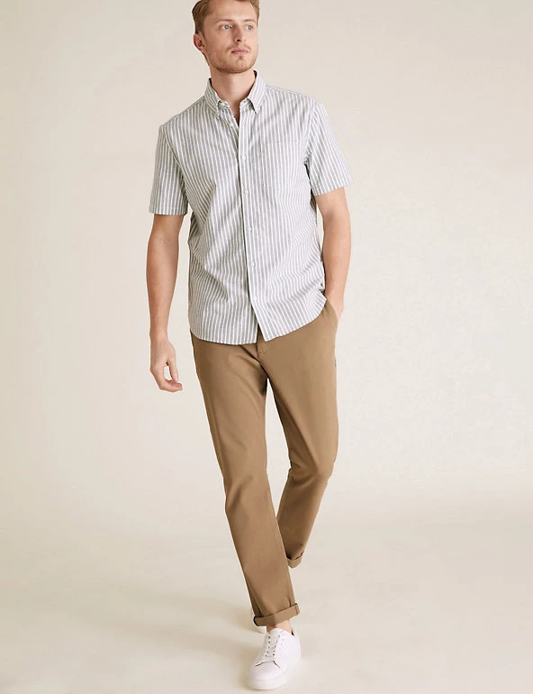 M&S Collection Casual Trousers Slim Fit Cotton Rich Ultimate Chinos 16 M&S Collection Casual Trousers Slim Fit Cotton Rich Ultimate Chinos - Image 16