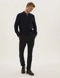M&S Collection Casual Trousers Slim Fit Cotton Rich Ultimate Chinos 30 M&S Collection Casual Trousers Slim Fit Cotton Rich Ultimate Chinos -New In Mens Store SD 03 T17 6074S Y0 X EC 1