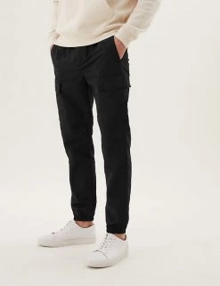 M&S Collection Men's Joggers Slim Fit Elasticated Joggers -New In Mens Store SD 03 T17 6101M Y0 X EC 1