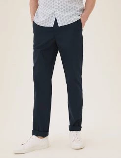 M&S Collection Men's Trousers Regular Fit Super Lightweight Chinos -New In Mens Store SD 03 T17 6178M F0 X EC 1