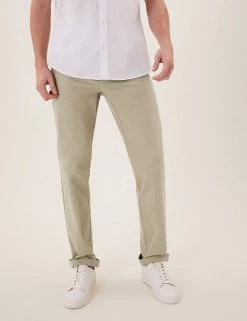 M&S Collection Men's Trousers Regular Fit Super Lightweight Chinos -New In Mens Store SD 03 T17 6178M SS X EC 1