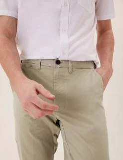 M&S Collection Men's Trousers Regular Fit Super Lightweight Chinos -New In Mens Store SD 03 T17 6178M SS X EC 3