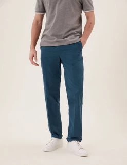 M&S Collection Men's Trousers Regular Fit Super Lightweight Chinos -New In Mens Store SD 03 T17 6179M XB X EC 3
