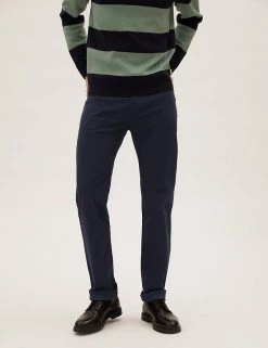 M&S Collection Men's Trousers Straight Fit Italian 5 Pocket Trousers -New In Mens Store SD 03 T17 6395M F3 X EC 3