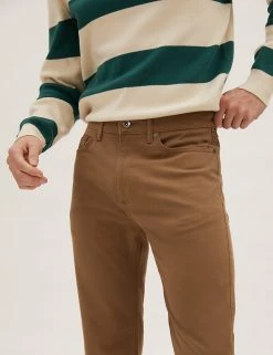 M&S Collection Men's Trousers Straight Fit Italian 5 Pocket Trousers -New In Mens Store SD 03 T17 6395M JF X EC 2