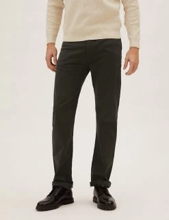 M&S Collection Men's Trousers Straight Fit Italian 5 Pocket Trousers -New In Mens Store SD 03 T17 6395M XC X EC 3