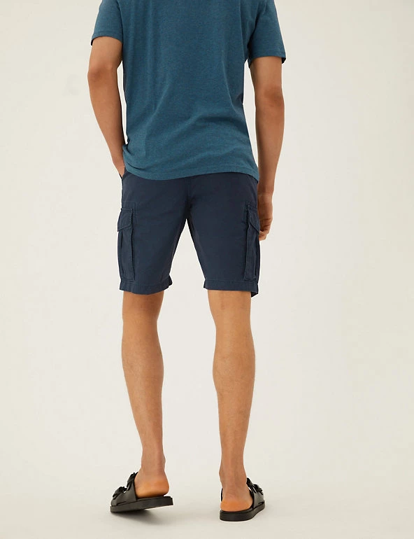 M&S Collection Men's Shorts Pure Cotton Cargo Shorts 9 M&S Collection Men's Shorts Pure Cotton Cargo Shorts - Image 9
