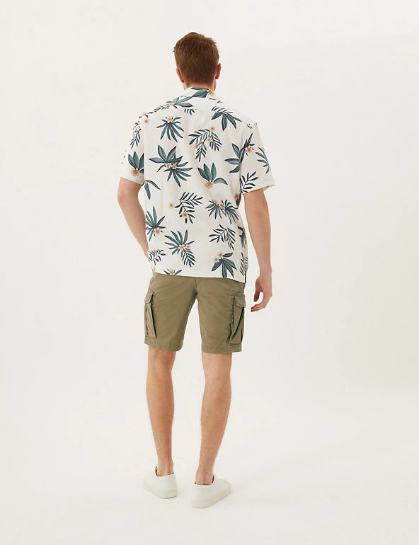 M&S Collection Men's Shorts Pure Cotton Cargo Shorts 5 M&S Collection Men's Shorts Pure Cotton Cargo Shorts - Image 5