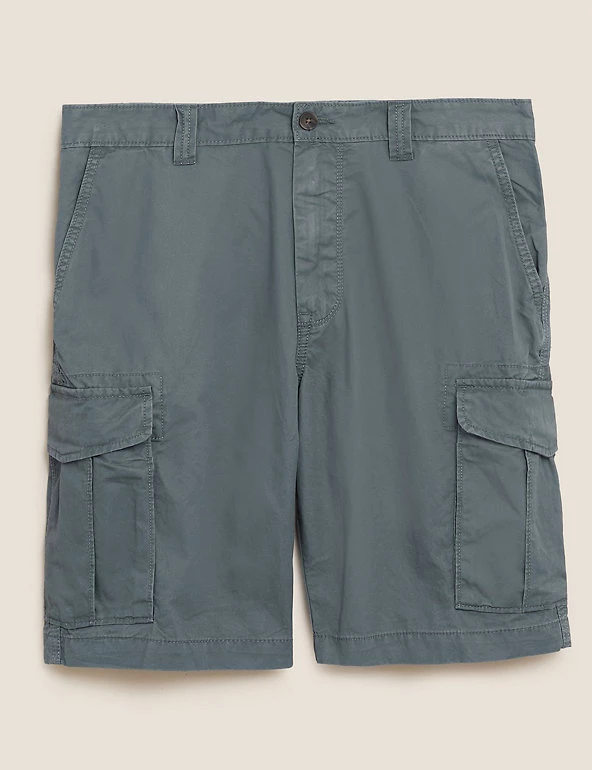 M&S Collection Men's Shorts Pure Cotton Cargo Shorts 1 M&S Collection Men's Shorts Pure Cotton Cargo Shorts