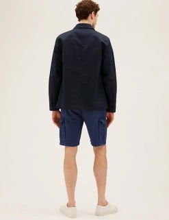 M&S Collection Men's Shorts 2 Pack Pure Cotton Cargo Shorts 10 M&S Collection Men's Shorts 2 Pack Pure Cotton Cargo Shorts -New In Mens Store SD 03 T17 6415M ZA X EC 3