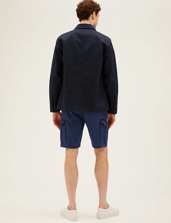 M&S Collection Men's Shorts 2 Pack Pure Cotton Cargo Shorts 5 M&S Collection Men's Shorts 2 Pack Pure Cotton Cargo Shorts - Image 5