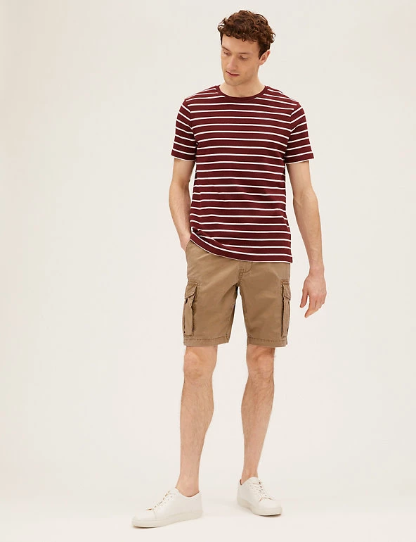 M&S Collection Men's Shorts 2 Pack Pure Cotton Cargo Shorts 6 M&S Collection Men's Shorts 2 Pack Pure Cotton Cargo Shorts - Image 6
