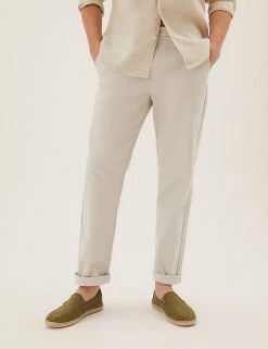 M&S Collection Men's Trousers Loose Fit Cotton Rich Stretch Chinos -New In Mens Store SD 03 T17 6600F EF X EC 1