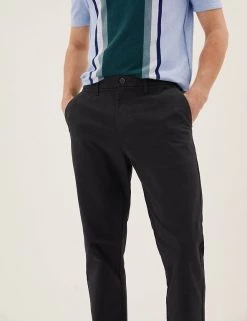 M&S Collection Men's Trousers Loose Fit Cotton Rich Stretch Chinos -New In Mens Store SD 03 T17 6600F F0 X EC 2