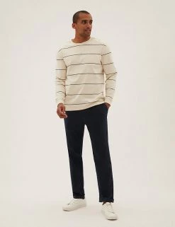 M&S Collection Men's Trousers Straight Fit Lightweight Stretch Trousers -New In Mens Store SD 03 T17 6704M F0 X EC 0