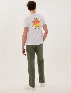 M&S Collection Men's Trousers Straight Fit Lightweight Stretch Trousers -New In Mens Store SD 03 T17 6704M KH X EC 2