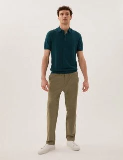 M&S Collection Men's Trousers Straight Fit Lightweight Stretch Trousers -New In Mens Store SD 03 T17 6704M SS X EC 0