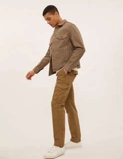 M&S Collection Men's Trousers Straight Fit Lightweight Cargo Trousers -New In Mens Store SD 03 T17 6710M EF X EC 0