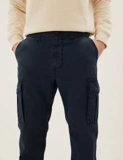 M&S Collection Men's Trousers Straight Fit Lightweight Cargo Trousers -New In Mens Store SD 03 T17 6710M F0 X EC 2