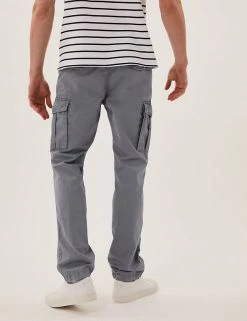 M&S Collection Men's Trousers Straight Fit Lightweight Cargo Trousers -New In Mens Store SD 03 T17 6710M T0 X EC 4
