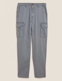 M&S Collection Men's Trousers Straight Fit Lightweight Cargo Trousers -New In Mens Store SD 03 T17 6710M T0 X EC 90