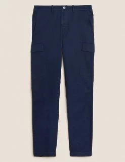 Autograph Men's Trousers Slim Fit Cotton Rich Stretch Cargo Trousers -New In Mens Store SD 03 T17 6714M F3 X EC 90
