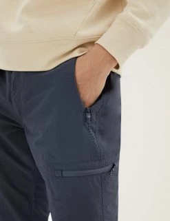 M&S Collection Men's Trousers Regular Fit Belted Trekking Trousers -New In Mens Store SD 03 T17 7066M T3 X EC 1