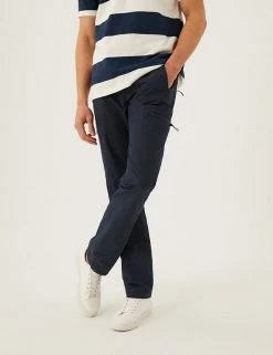 M&S Collection Men's Trousers Regular Fit Belted Trekking Trousers -New In Mens Store SD 03 T17 7066M Y0 X EC 1