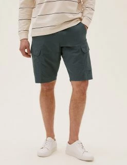 M&S Collection Men's Shorts Trek Cargo Stormwear™ Shorts -New In Mens Store SD 03 T17 7445M KH X EC 1