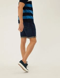 M&S Collection Men's Shorts Denim Shorts 12 M&S Collection Men's Shorts Denim Shorts -New In Mens Store SD 03 T17 7730M XB X EC 2