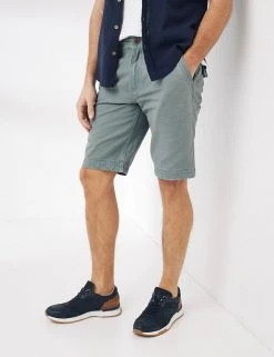 FatFace Men's Shorts Pure Cotton Flat Front Chino Shorts
