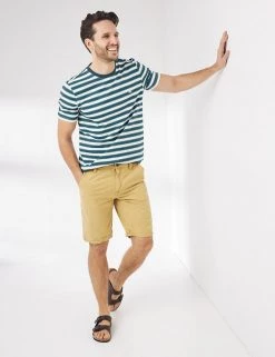 FatFace Men's Shorts Pure Cotton Flat Front Chino Shorts -New In Mens Store SD 03 T19 1151 SU X EC 0